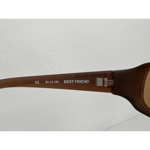 BONNIE CLYDE Brown Best Friend UV400 Sunglasses w. Accessories *MINT CONDITION*